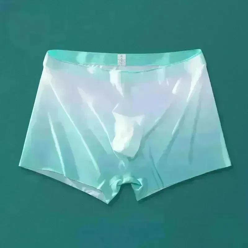 Ice Silk Men's Breathable Full Seamless Boxer Brief Pant underwear - EX-STOCK CANADA