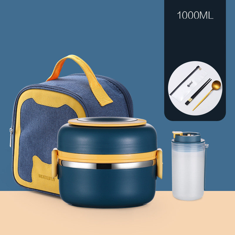 304 Stainless Steel Insulated Barrel Multi-layer Lunch Box EX-STOCK