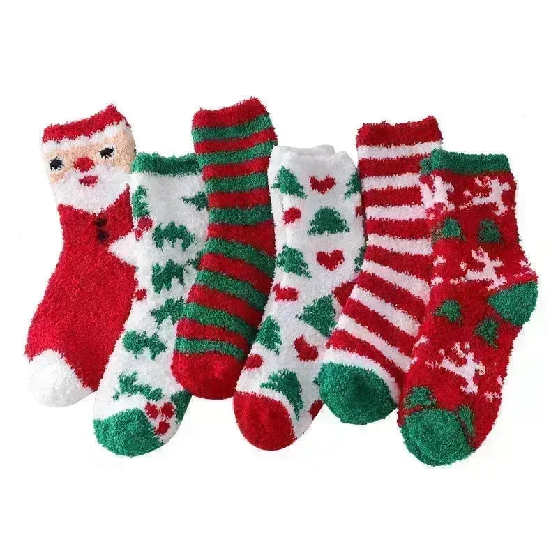 Fashion Simple Coral Fleece Christmas Stockings Gift Box - EX-STOCK CANADA