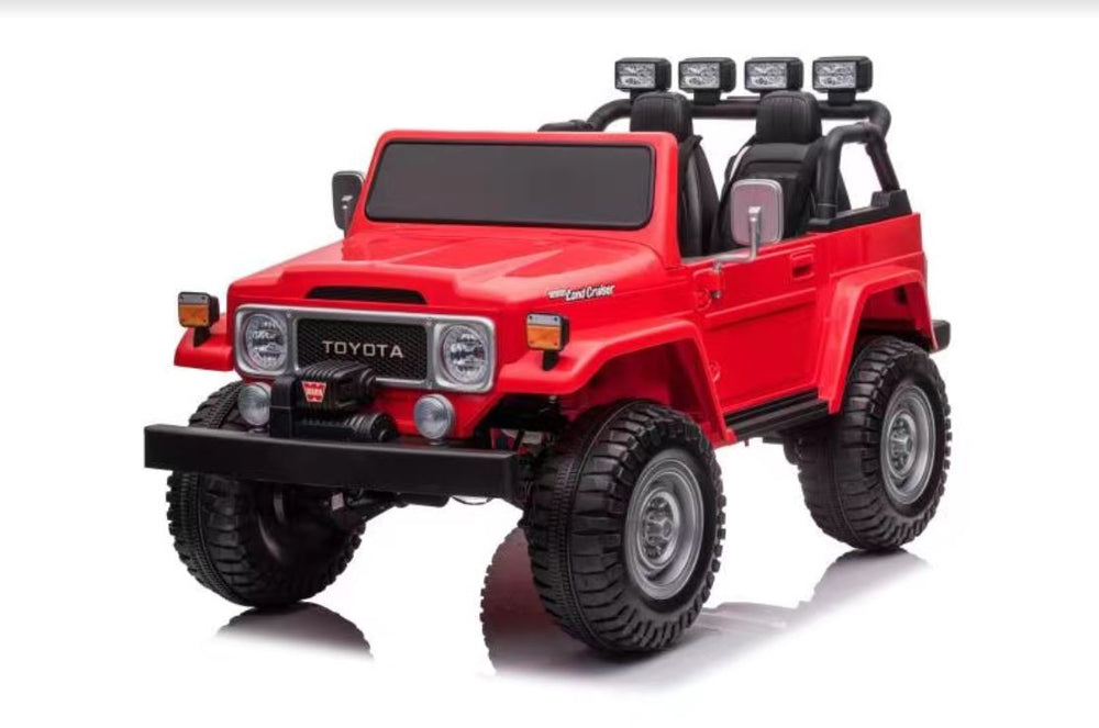 2026 24V Toyota FJ-40 4X4 2 Seater Kids Ride On Car with Remote Control DELUXE 