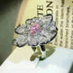 Diamond Flower Ring Female Opening - EX-STOCK CANADA