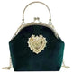 Diamond Retro Style Women Shoulder Medium Size Zipper Handbag - EX-STOCK CANADA