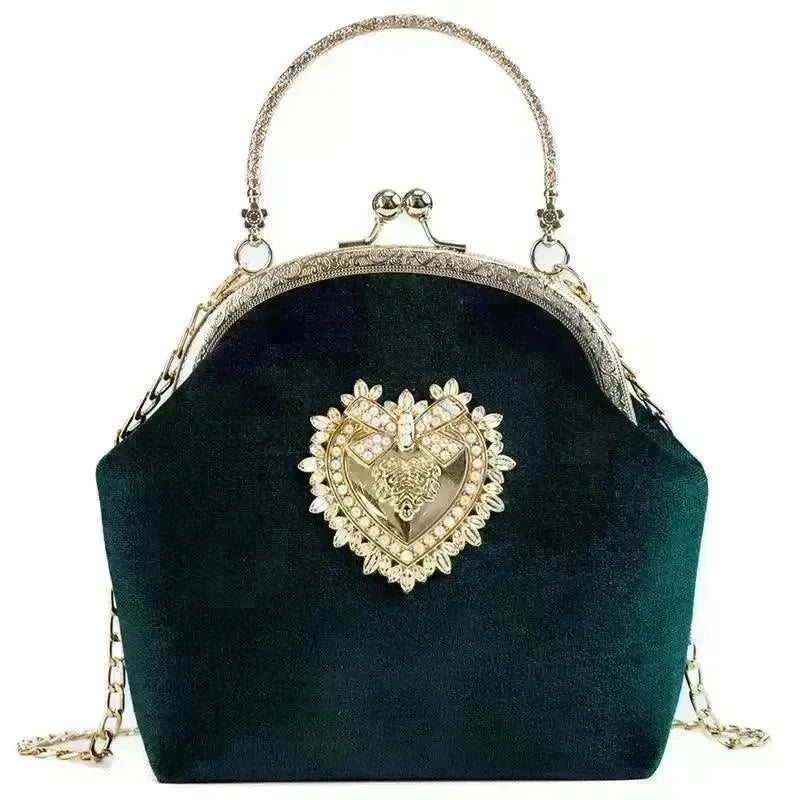 Diamond Retro Style Women Shoulder Medium Size Zipper Handbag - EX-STOCK CANADA