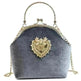 Diamond Retro Style Women Shoulder Medium Size Zipper Handbag - EX-STOCK CANADA