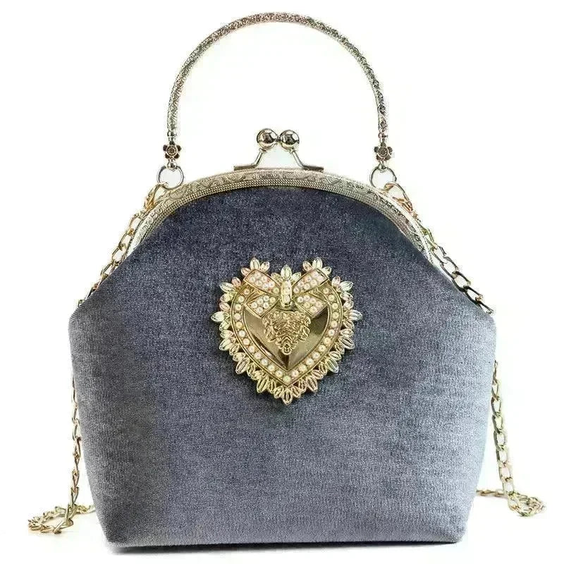 Diamond Retro Style Women Shoulder Medium Size Zipper Handbag - EX-STOCK CANADA