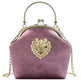 Diamond Retro Style Women Shoulder Medium Size Zipper Handbag - EX-STOCK CANADA