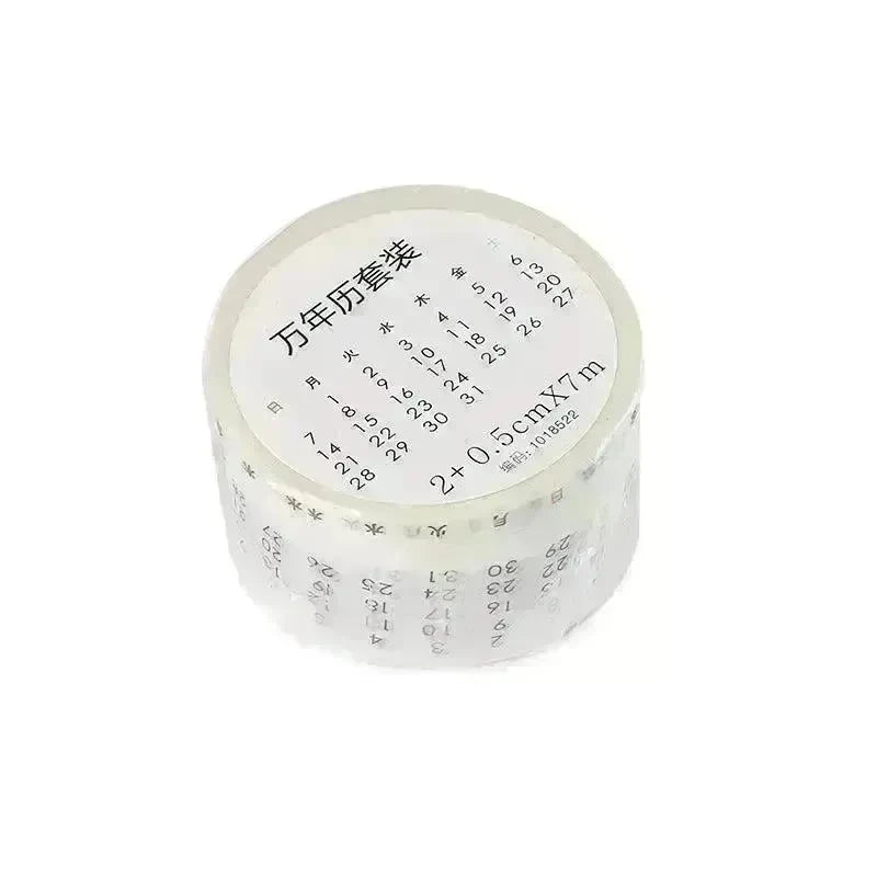 Digital Hand Account Tape Sticker Time Management Month Week - EX-STOCK CANADA