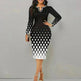 Digital Printing Long Sleeve Temperament Dress Women - EX-STOCK CANADA