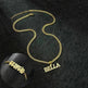 DIY Stainless Steel Nameplate Engraved Letter Pendant Necklace & Bracelet Set - EX-STOCK CANADA