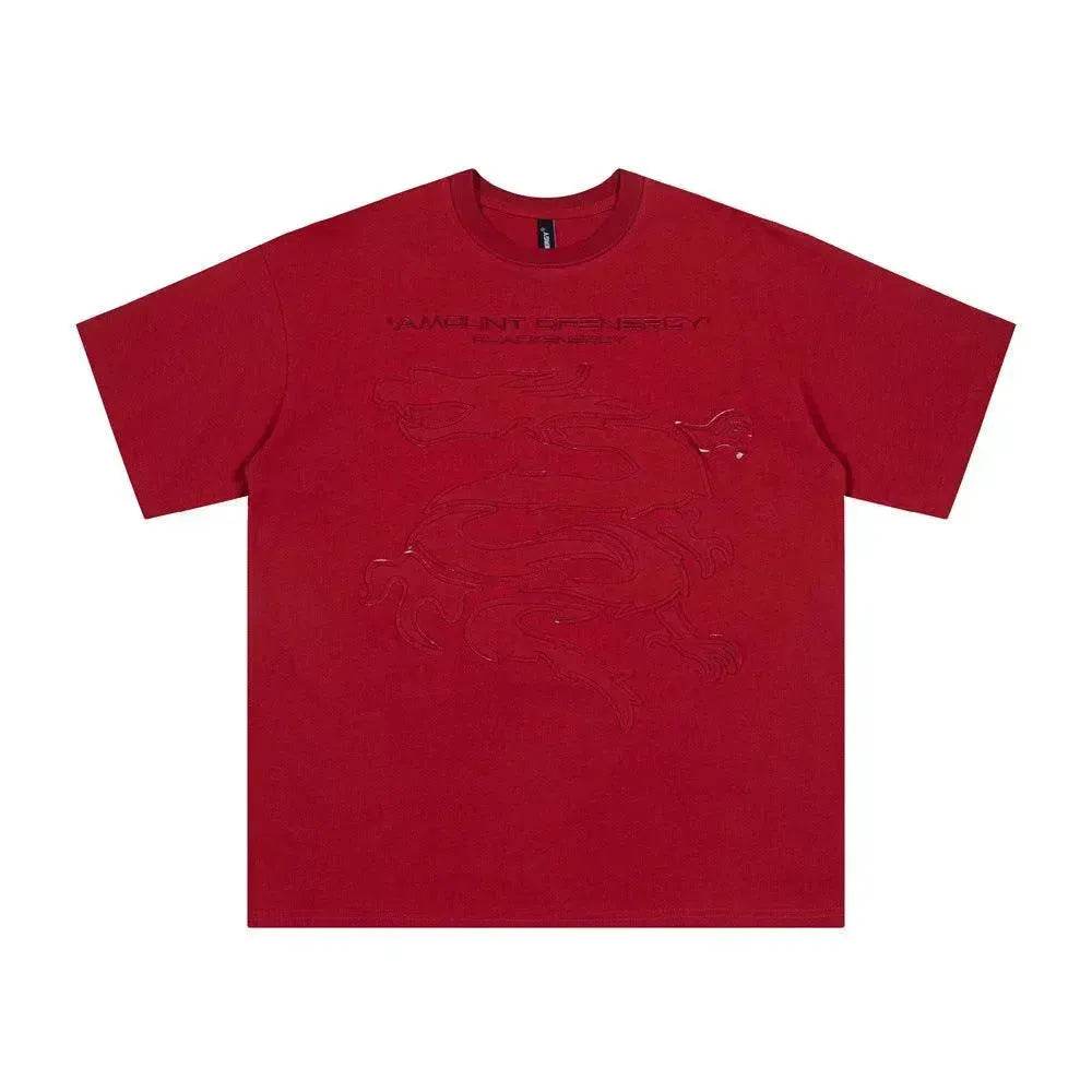 Dragon Paste Cloth Embroidery Short Sleeve - EX-STOCK Canada