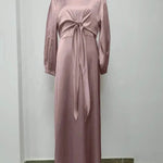 Dubai Middle East Kaftan Abaya Turkey Satin Dress. - EX-STOCK Canada