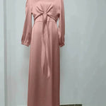 Dubai Middle East Kaftan Abaya Turkey Satin Dress. - EX-STOCK Canada