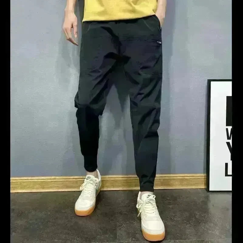Casual Slim-fitting Fashion Brand Drawstring Jogger Pants - EX-STOCK CANADA