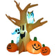 HOMCOM 7.5 Tall Lighted Halloween Inflatables Outdoor Decorations Haunted Tree With Owl, Ghost, Pumpkins, Blow Up LED Yard Decor For Garden, Lawn, Party, Holiday, Waterproof - EX-STOCK Canada