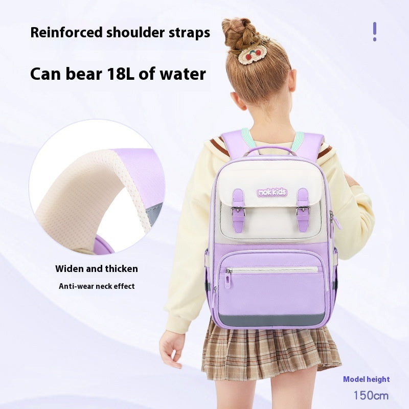 Lightweight Burden Alleviation Large Capacity Student Schoolbag EX-STOCK