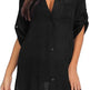 European And American Sun Protection Women Beach Linen Shirt dress - EX-STOCK CANADA