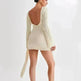 Fashion Suspender Slim Long-sleeved Dress Y2K Charming Hip-hugging V-shaped Backless Bodycon Short Mini Dresses Womens Clothing - EX-STOCK CANADA