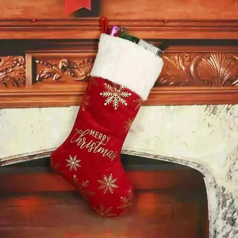 Christmas Decorative Stockings Embroidery Candy - EX-STOCK CANADA