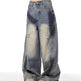Splash Ink Ripped Machete Baggy Jeans Pant For Women Loose-fitting Wide-leg Trousers - EX-STOCK Canada