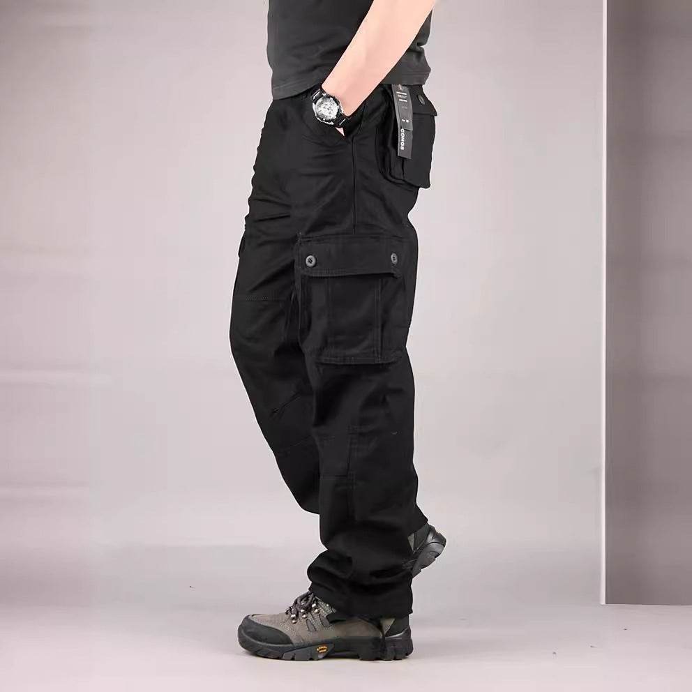 Multi-pocket Men's Casual Loose Labor Protection Cargo Pants - EX-STOCK Canada