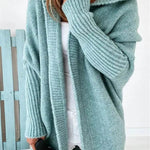 Oversized Head cover Knitted Long Kimono Cashmere Cardigan for Women - EX-STOCK Canada