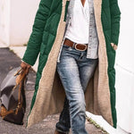 Classy Fleece lined Long Hooded Puffer Winter coat for women - EX-STOCK Canada