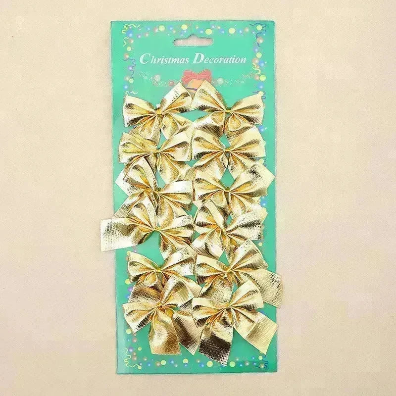Christmas Tree Ornaments Christmas Decoration Bow - EX-STOCK CANADA