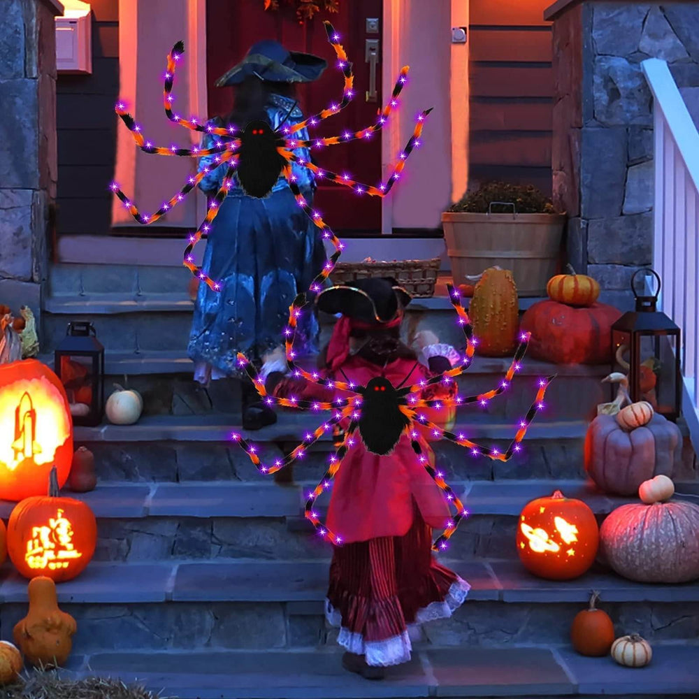 Halloween Spider Backpack Nine LED Modes Plush Sugar Bag - EX-STOCK Canada