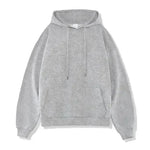 Plain Color American Retro Hoodie Pullover Sweatshirt Men - EX-STOCK CANADA