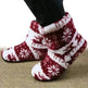 Christmas Elk Floor Shoes Indoor Socks Shoes Warm Plush House Slippers - EX-STOCK CANADA