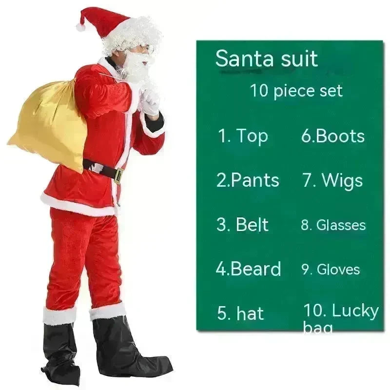 Christmas Costume Men's And Women's Clothing Full Set Performance Costume - EX-STOCK CANADA