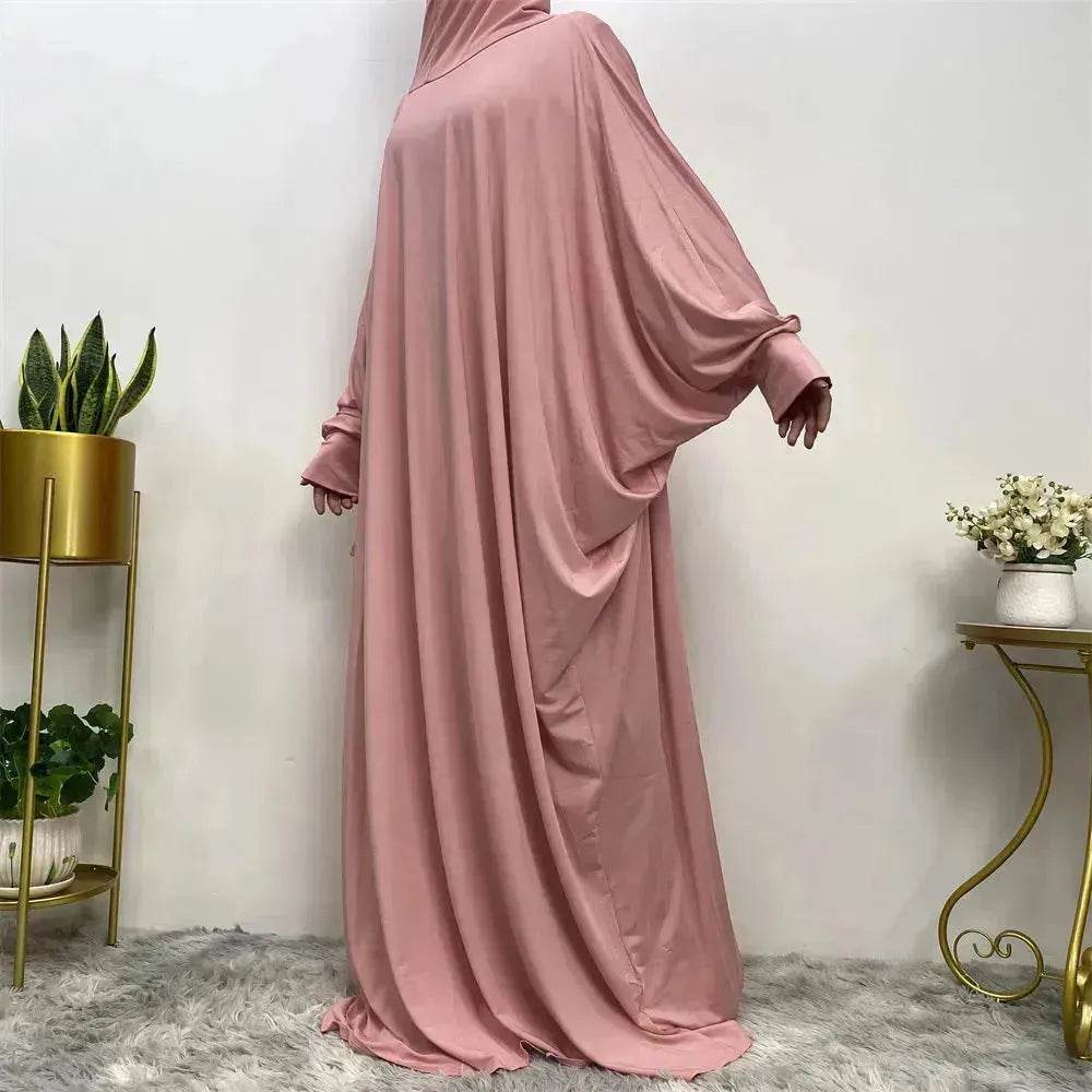 Batwing Sleeve Plain Abaya for ArabArab Women Eid Jalabiya for Women Islamic Wear for Women - EX-STOCK Canada