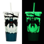 720ml Plastic Sippy Cup Halloween Luminous Straw Cup - EX-STOCK Canada