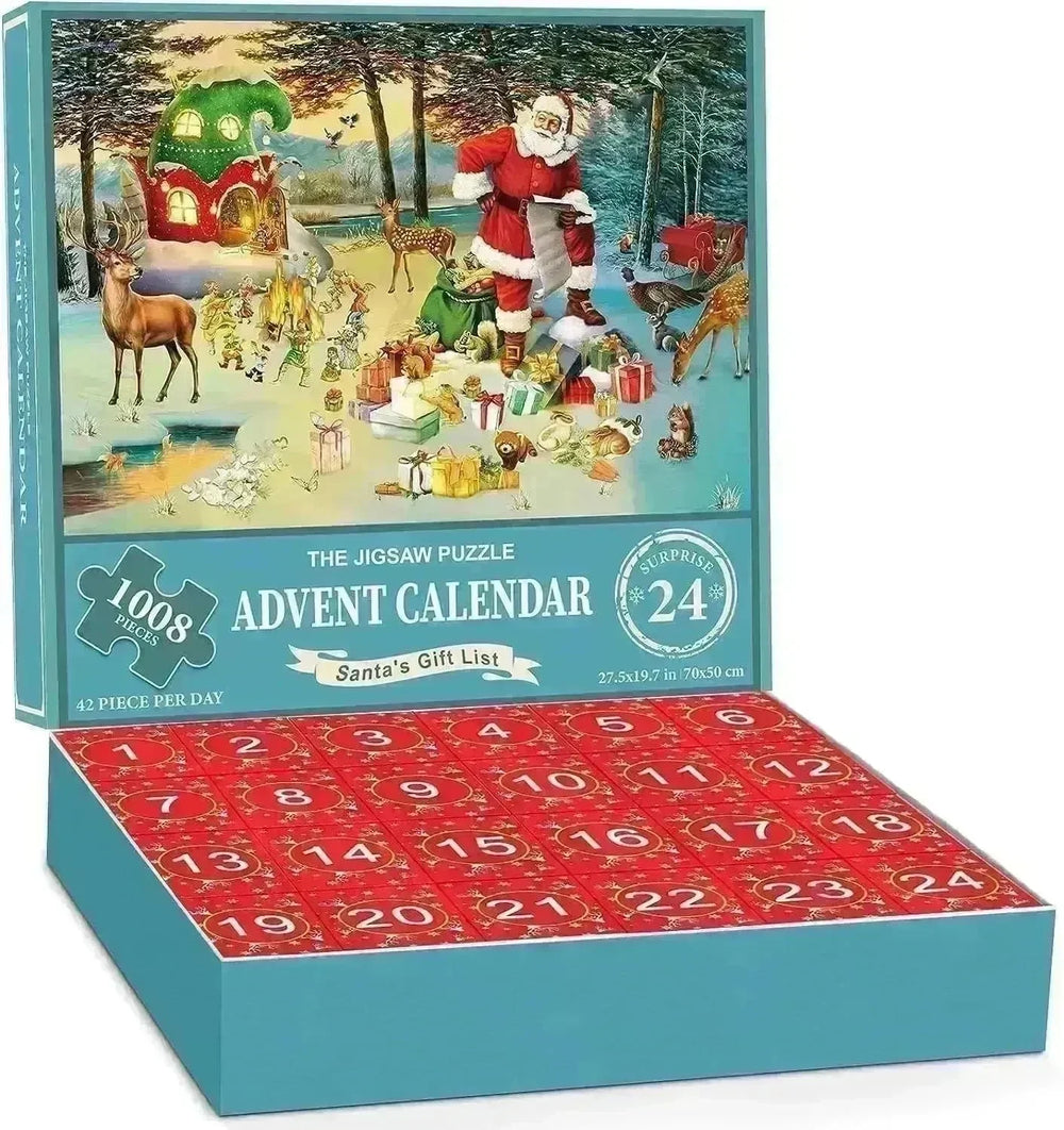 New 24 Boxes Unique Christmas Advent Calendar  2024 Jigsaw Puzzle - EX-STOCK CANADA