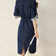 Handsome Retro Denim Waist-tight Dress - EX-STOCK Canada