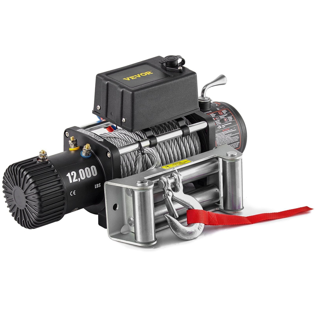 Truck Winch 12000lbs Electric Winch 85ft 26m Steel Cable 12V Power Winch Jeep Winch With Wireless Remote Control And Powerful Motor For UTV ATV  Jeep Truck And Wrangler In Car Lift EX-STOCK