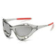 Fashion Large Frame Cat Eye Personality Hollow Out Cycling Sunglasses for Men - EX-STOCK CANADA