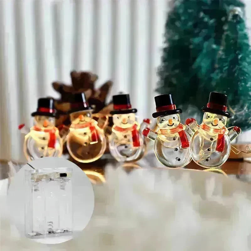 Christmas Christmas Snowman Modeling Decorative String Lights - EX-STOCK CANADA