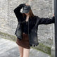 Design Burr Stitching Denim Jacket Coat Women - EX-STOCK CANADA