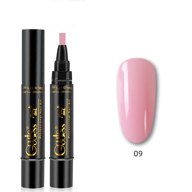 3-in-1 Nail Glue Pen – Gel, Magnet & French Manicure Tool (36 Colours + Sets) pink