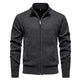 2025 Fall Winter Men Fleece-lined Thick Stand Collar Sweater Cardigan for men - EX-STOCK Canada
