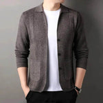 Slim fit Knitted Cardigan sweater For Young Men Workwear for fall Winter - EX-STOCK Canada