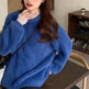 Autumn Winter Mink-like Wool Thick Plush Pullover Sweater for Women - EX-STOCK Canada