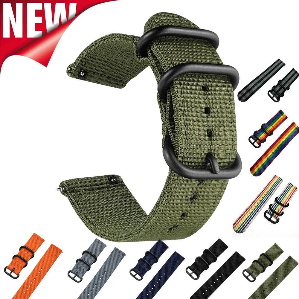 Suitable For Quick Release Watchband Gear S3 S2 Thickened Nylon Canvas Watch Strap - EX-STOCK Canada