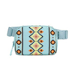 New Bohemian Print Waist Bag With Adjustable Shoulder Strap Fashion Casual Outdoor Running Crossbody Waist Bag For Women - EX-STOCK Canada
