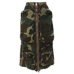 Three-dimensional Camouflage Zipper Pocket Side Slit pencil Midi Cargo Skirt - EX-STOCK Canada