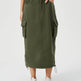 Women Casual Street wear High waisted Pencil Midi Cargo Skirt - EX-STOCK Canada