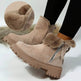 Thick Plush Snow Boots Women Faux Suede Non-slip Winter Shoes - EX-STOCK Canada
