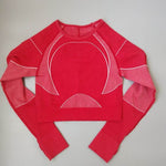 Women Tight Long Sleeve Fitness Workout Yoga Running Gym Crop top - EX-STOCK Canada