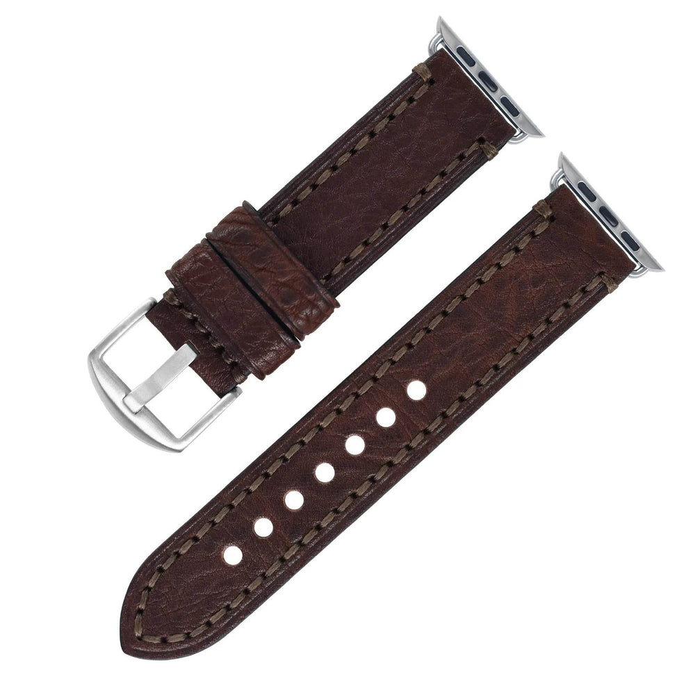 Casual Simple Top Layer Cow Leather Watch Strap - EX-STOCK Canada